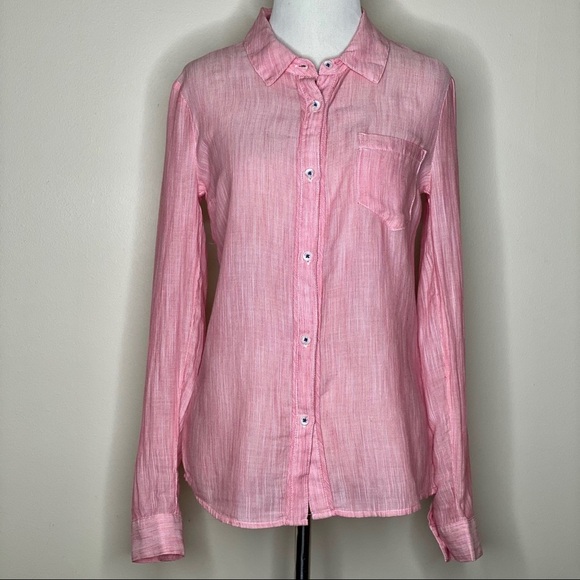 Splendid Pink Button Down Shirt Size XS - Picture 1 of 8